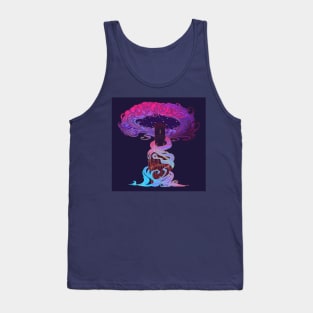 Tower of dreams at the edge of day and night. Concept art Tank Top